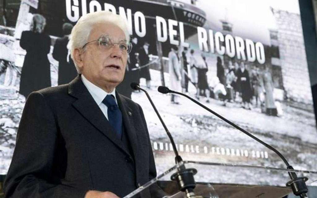 Foibe, Mattarella: “Per le vittime della strage l’unica colpa fu quella di essere italiani”