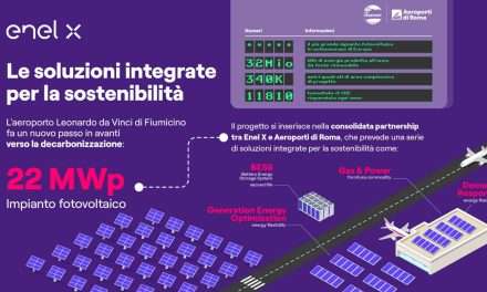 Enel X e Aereoporti di Roma, all’aeroporto di Fiumicino il più grande impianto di fotovoltaico in autoconsumo d’Europa